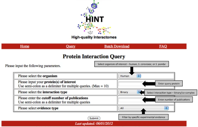 HINT:High quality interactomes and their applications in understanding human disease