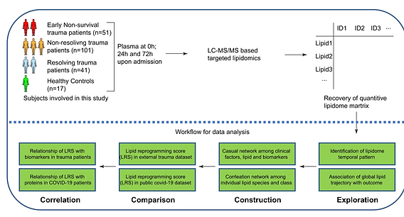 Lipidomic signatures align with inflammatory patterns and outcomes in critical illness